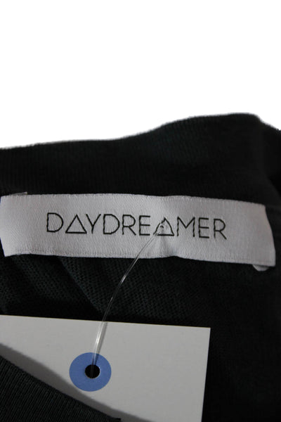 Daydreamer Womens Black Cotton Crew Neck Short Sleeve Basic T-Shirt Size XS