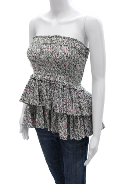 Isabel Marant Etoile Women A-Line Skirt Multicolor Floral Cotton Size 36