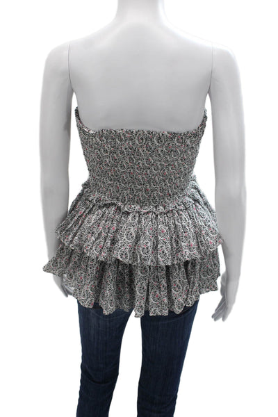 Isabel Marant Etoile Women A-Line Skirt Multicolor Floral Cotton Size 36