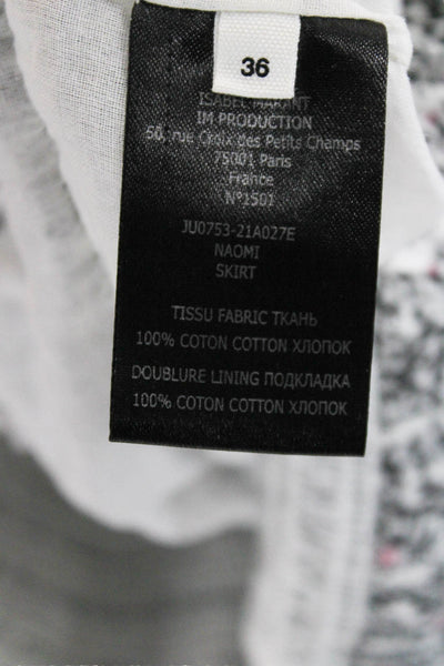 Isabel Marant Etoile Women A-Line Skirt Multicolor Floral Cotton Size 36