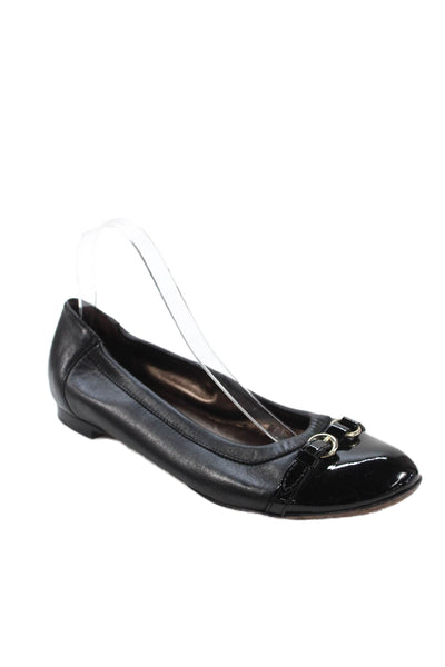 AGL Attilio Giusti Leombruni Womens Leather Ballet Flats Black Size 40 10