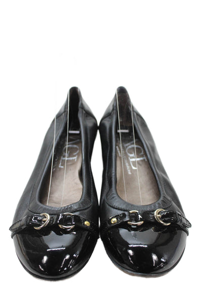 AGL Attilio Giusti Leombruni Womens Leather Ballet Flats Black Size 40 10