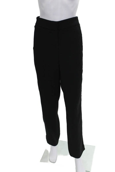 Per Se Women Dress Pants Black Polyester Pull On Size 4