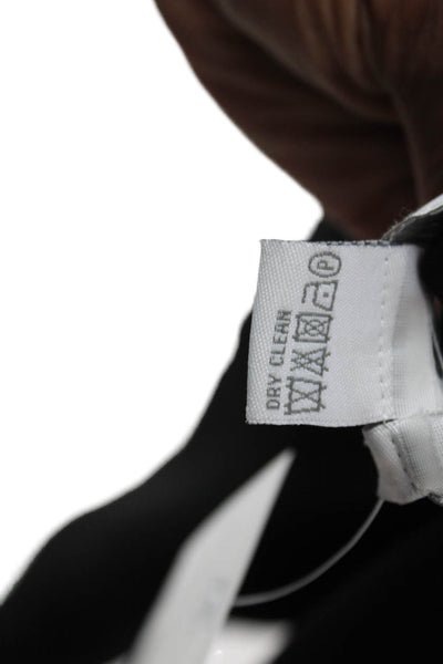 Per Se Women Dress Pants Black Polyester Pull On Size 4