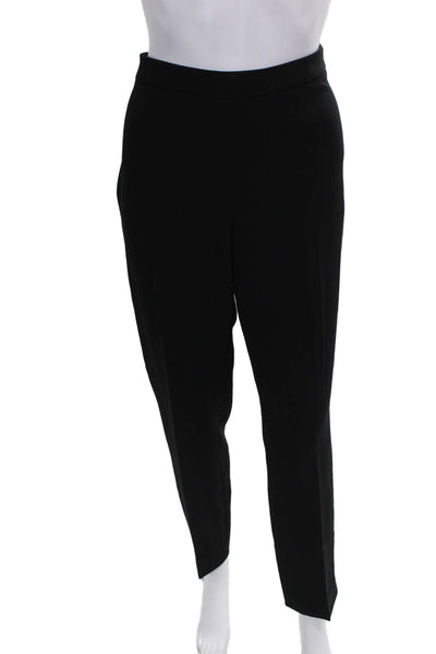 Per Se Women Ankle Pants Black Triacetate Zip Closure Size 6