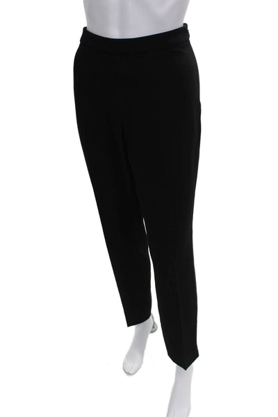 Per Se Women Ankle Pants Black Triacetate Zip Closure Size 6