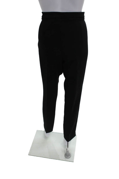 Per Se Women Ankle Pants Black Triacetate Zip Closure Size 6