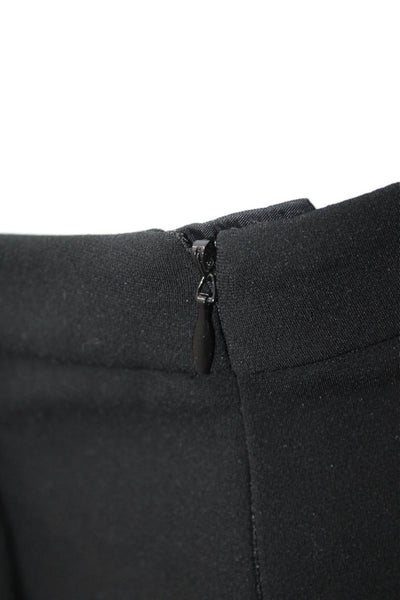 Per Se Women Ankle Pants Black Triacetate Zip Closure Size 6