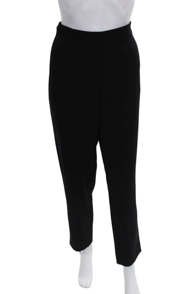 Nina Mclemore Womens Black Polyester Dress Pants Zip Fly Size 10