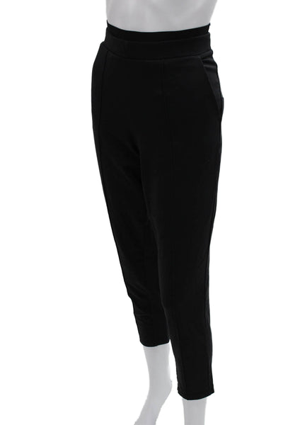 Athleta Women Ankle Pants Black Nylon Pull On Size S