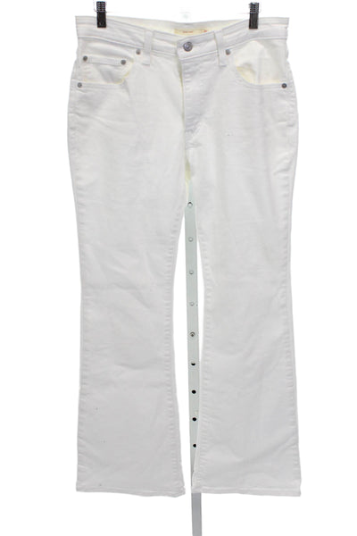 Levi's Women Bootcut White High Rise Cotton Jeans Size 30