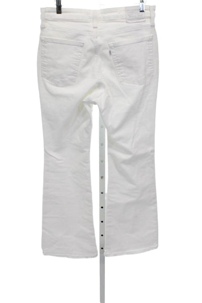 Levi's Women Bootcut White High Rise Cotton Jeans Size 30
