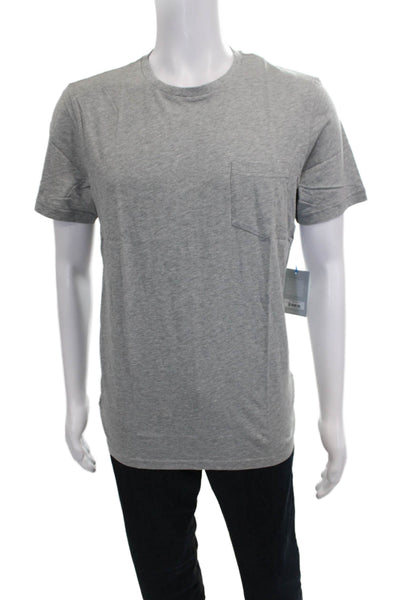 Mack Weldon Mens T-Shirt Gray Pima Cotton Crew Neck Short Sleeve Size M