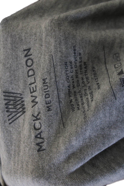 Mack Weldon Mens T-Shirt Gray Pima Cotton Crew Neck Short Sleeve Size M