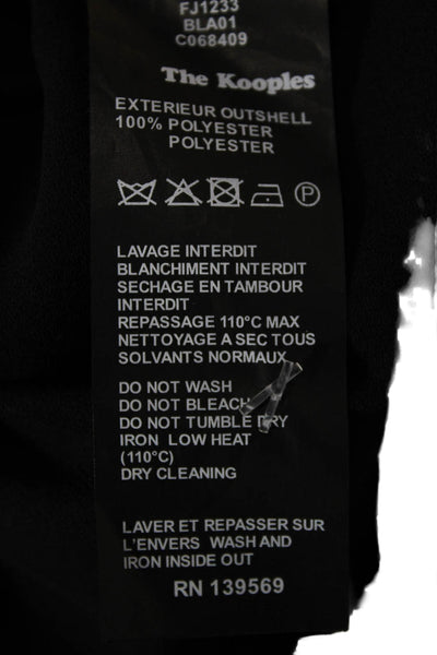 The Kooples Womens A-Line Mini Skirt Black Polyester Size S