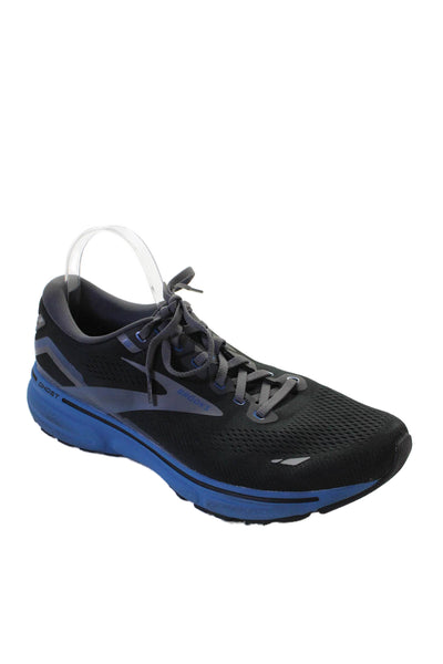 Brooks Men's Lace Up Rubber Sole Trainer Sneakers Black Size 12