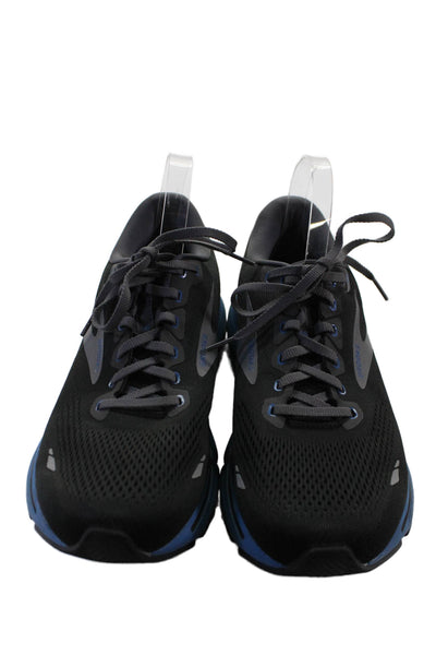 Brooks Men's Lace Up Rubber Sole Trainer Sneakers Black Size 12