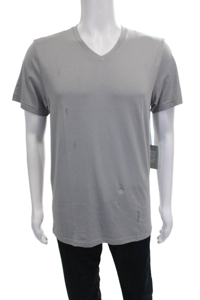 Mack Weldon Mens Pima Cotton V-Neck T-Shirt Gray Size M