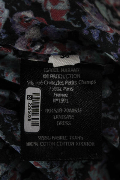 Isabel Marant Etoile Women Fit & Flare Dress Multicolor Short Sleeve Size S