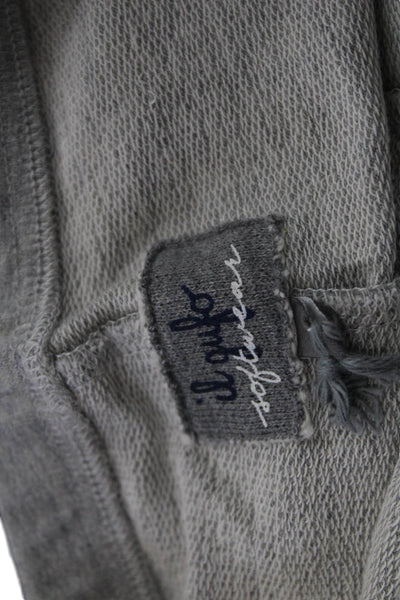 Il Gufo Girls Elastic Waistband Knit Straight Trouser Pants Gray Cotton Size 3
