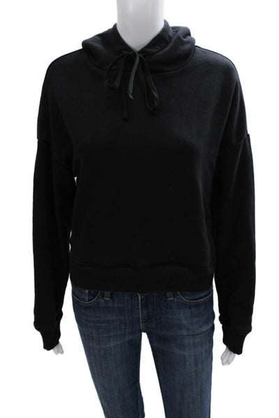 Carbon 38 Womens Pullover Cotton Crew Neck Black Long Sleeve Sweater Size M
