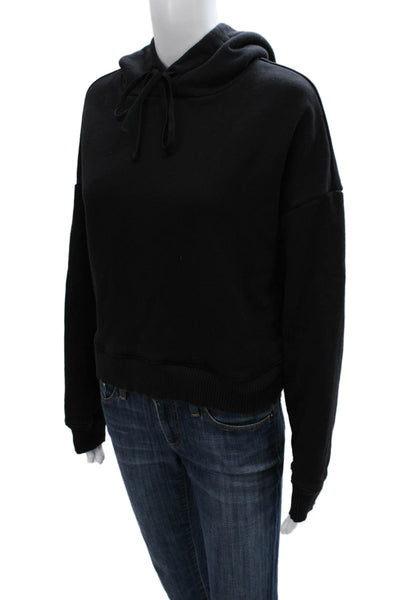 Carbon 38 Womens Pullover Cotton Crew Neck Black Long Sleeve Sweater Size M