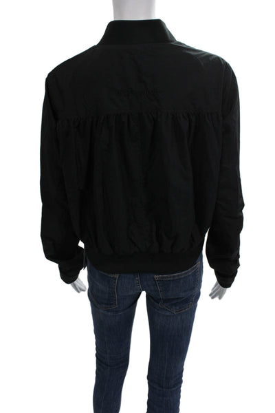 H20 Fagerholt Women Bomber Jacket Black Zip Long Sleeve Size S