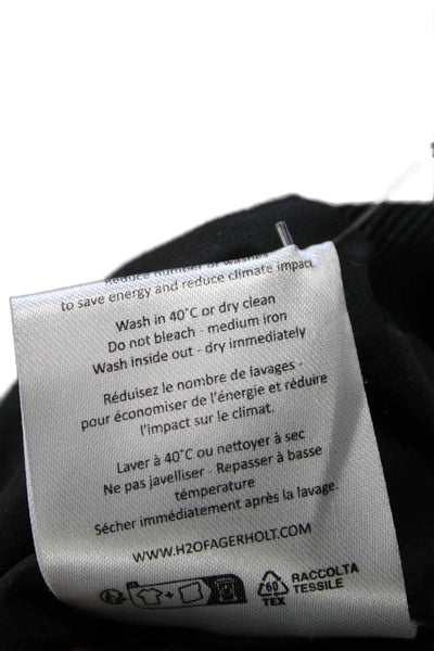 H20 Fagerholt Women Bomber Jacket Black Zip Long Sleeve Size S