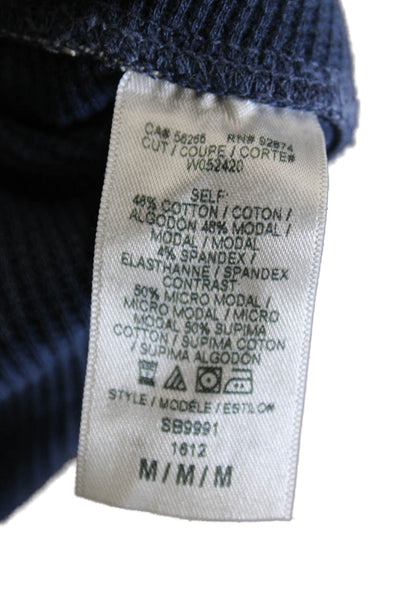Splendid Womens Cotton Blue Solid Leggings Size M