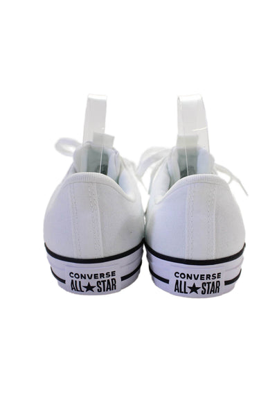 Converse Mens Canvas Low Top All Star Sneakers Shoes White Size 10