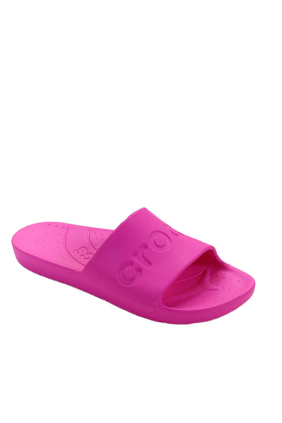 Crocs Womens Rubber Embossed Slides Shoes Hot Pink Size 10