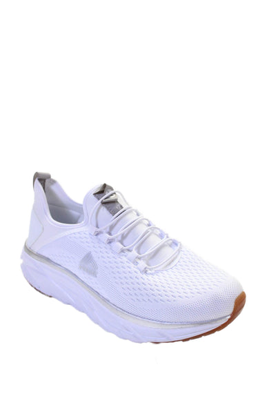 RBX Active Mens Lace Up Detail Slip On Sneakers Shoes White Size 10