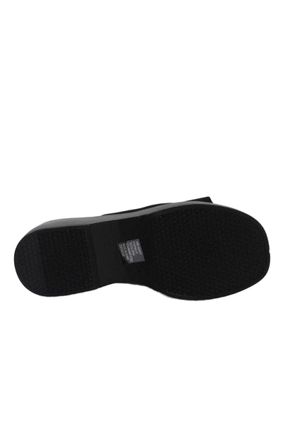 Sincerely Jules Womens Platform Wedge Mules Shoes Black Size 10M