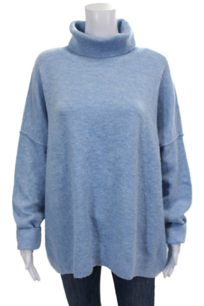 Vince Camuto Women Turtleneck Pullover Sweater Blue Long Sleeve Size 2XL
