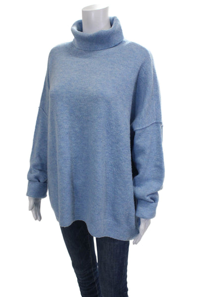 Vince Camuto Women Turtleneck Pullover Sweater Blue Long Sleeve Size 2XL