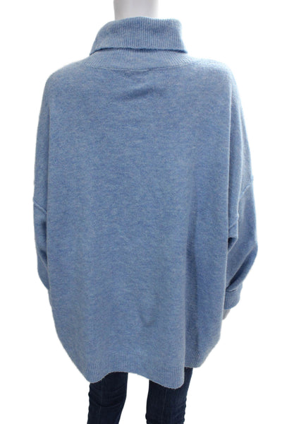 Vince Camuto Women Turtleneck Pullover Sweater Blue Long Sleeve Size 2XL
