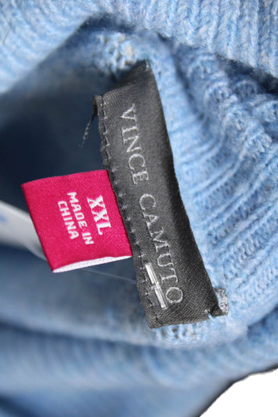 Vince Camuto Women Turtleneck Pullover Sweater Blue Long Sleeve Size 2XL
