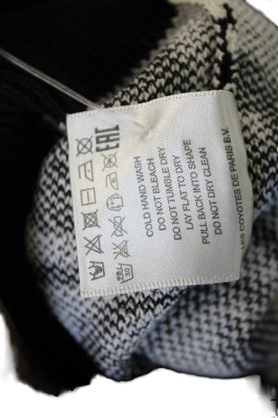 Les Coyotes De Paris Women V-Neck Graphic Nylon Vest Sleeveless Size M