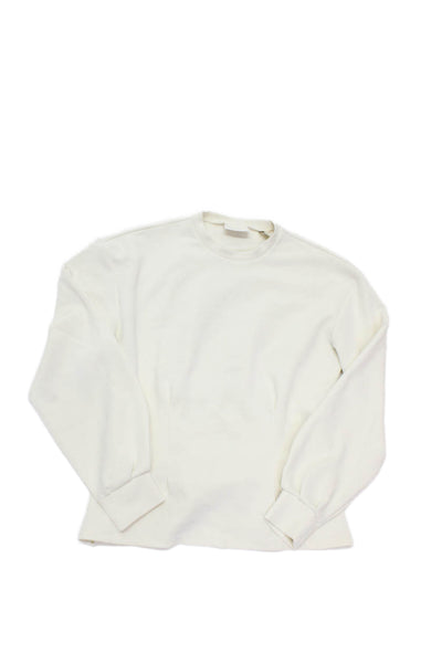 Scotch & Soda Childrens Girls Long Sleeves Sweatshirt White Size 16