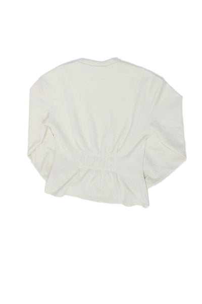 Scotch & Soda Childrens Girls Long Sleeves Sweatshirt White Size 16