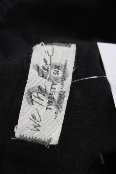 We The Free Women Black Flared Jeans Cotton Blend Mid Rise Inseam 32 Size 26