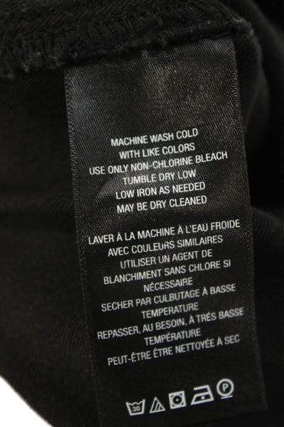 We The Free Women Black Flared Jeans Cotton Blend Mid Rise Inseam 32 Size 26