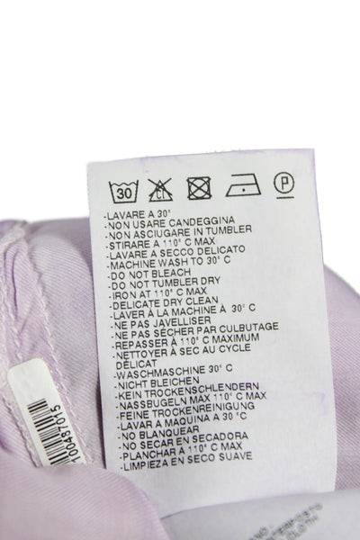 MM6 Maison Margiela Womens Purple Shift Dress Cowl Neck Size 40