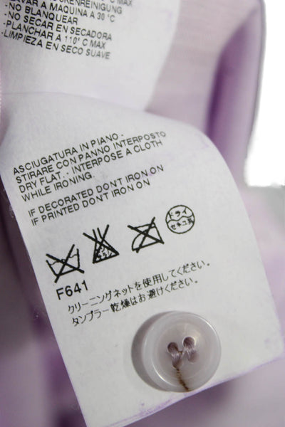 MM6 Maison Margiela Womens Purple Shift Dress Cowl Neck Size 40