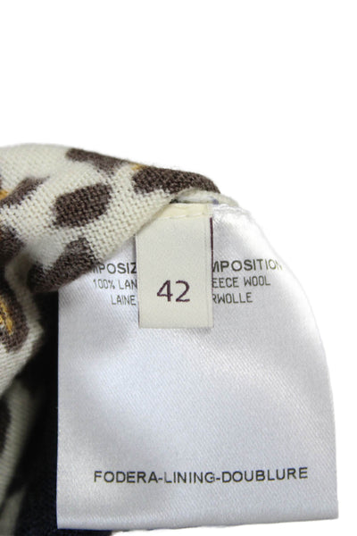 Stella McCartney Women Sweater Dress Multicolor Animal Print Mini Size 42