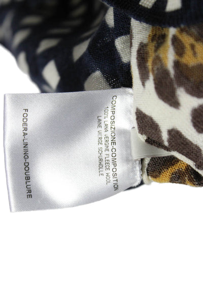 Stella McCartney Women Sweater Dress Multicolor Animal Print Mini Size 42
