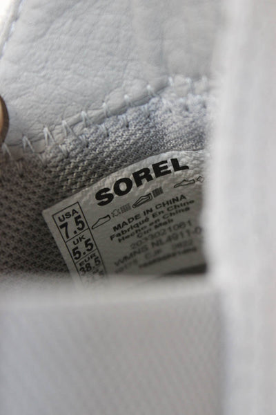 Sorel Womens Suede Out N About Slip On Wedge Ankle Boots Grey Size 7.5