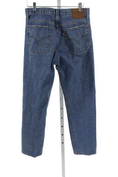Levi Strauss & Co Womens Straight Jeans Blue Size 27