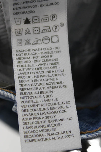 Levi Strauss & Co Womens Straight Jeans Blue Size 27