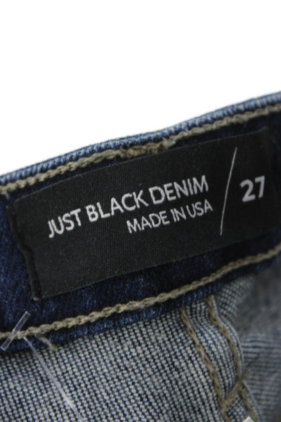 Just Black Denim Womens Skinny Jeans Blue Size 27